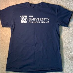 A navy blue URI shirt